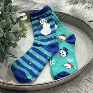 Fabulous Home Women's Holiday Christmas‎ Sock Set Of 2 Shoe Size 9-11